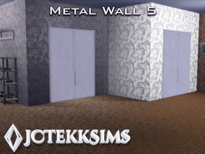 Sims 4 — Metal Wall 5 by JCTekkSims — Created with love by your friendly neighborhood creator, JCTekkSims.