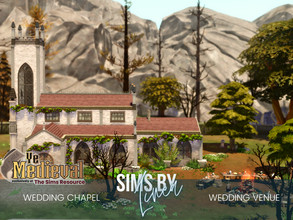 Sims 4 — Ye Medieval - Wedding Chapel by SIMSBYLINEA — Ye Medieval - This church is a holy place to celebrate and come