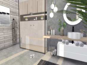 Sims 4 — Limia Bathroom by Suzz86 — Limia is a fully furnished and decorated bathroom. Size: 5x4 Value: $ 7,000 Short