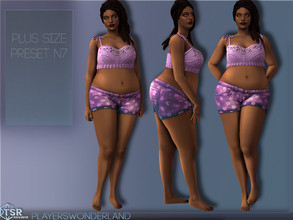Sims 4 — Plus Size Preset N7 by PlayersWonderland — You want more diversity in your game? Then this new bodypreset might