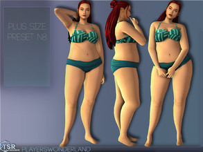 Sims 4 — Plus Size Preset N8 by PlayersWonderland — You want more diversity in your game? Then this new bodypreset might