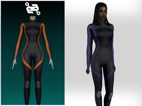 Sims 4 — Diving Suit by BeatBBQ — - 4 Colors - All Texture Maps - New Mesh (All LODs) - Custom Thumbnail - HQ Compatible 