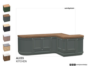 Sims 4 — Alces Counter II by wondymoon — Alces Kitchen Counter II Wondymoon Sims 4 Creations | 2023