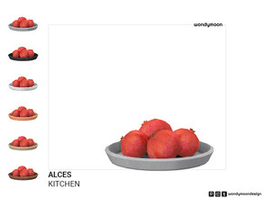 Sims 4 — Alces Pomegranates Bowl by wondymoon — Alces Kitchen Pomegranates Bowl Wondymoon Sims 4 Creations | 2023