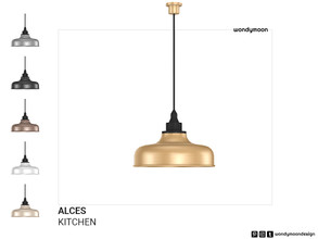 Sims 4 — Alces Ceiling Lamp by wondymoon — Alces Kitchen Ceiling Lamp Wondymoon Sims 4 Creations | 2023