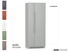 Sims 4 — Alces Refrigerator by wondymoon — Alces Kitchen Refrigerator Wondymoon Sims 4 Creations | 2023