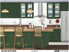 Sims 4 — Alces Kitchen - Part I by wondymoon — Alces kitchen part I; Modern style surfaces, the basis for making your