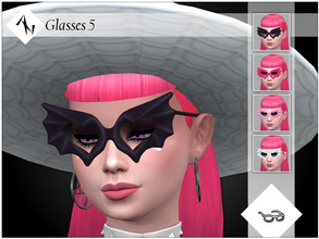 Sims 4 — Glasses 5 by AleNikSimmer — Glasses inspired by Draculaura G3 from Monster High. It comes in four color inspired