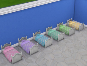 Sims 4 — Daisy Toddler Bedding by nicatnite — Note: this is the mattress and bedding *only*, no bed frame