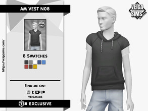 Sims 4 — AM VEST N08 by David_Mtv2 — - For teen to elder; - 8 swatches; - New mesh with all LODs; - New maps.