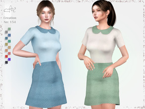Sims 4 — Creation No: 154 by Asilkan — - 12 Colors - New Mesh (All LODs) - All Texture Maps - HQ Compatible - Custom