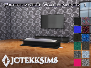 Sims 4 — Patterned Wallpaper 1 by JCTekkSims — Created with love by your friendly neighborhood creator, JCTekkSims.