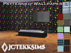 Sims 4 — Patterned Wallpaper 3 by JCTekkSims — Created with love by your friendly neighborhood creator, JCTekkSims.