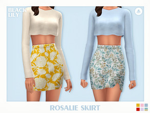 Sims 4 — Rosalie Skirt by Black_Lily — YA/A/Teen 6 Swatches New item