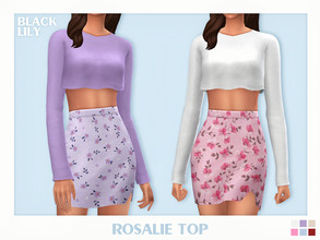 Sims 4 — Rosalie Top by Black_Lily — YA/A/Teen 6 Swatches New item