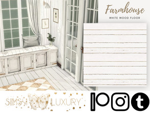 Sims 4 — Farmhouse - Entry - White wood floor by Sims4Luxury — The farmhouse entry white wood floor is the perfect way to