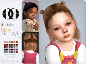 Sims 4 — Elsie Hairstyle V2 [Toddler] by DarkNighTt — Elsie Hairstyle is a medium length, stylish hairstyle for toddlers.