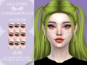 Sims 4 — Eyeshadow No 14 by Gea_Store — 9 Colors Swatch BGC HQ Dont reclaim this as yours and dont reupdate 