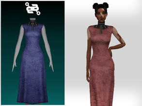 Sims 4 — Dress No.64 by BeatBBQ — - 8 Colors - All Texture Maps - New Mesh (All LODs) - Custom Thumbnail - HQ Compatible