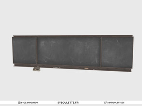 Sims 4 — Highschool Classroom - Blackboard by Syboubou — This blackboard is functional with high school DLC. Place only