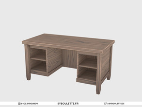 Sims 4 — Highschool Classroom - Teacher desk by Syboubou — Teacher's desk (not compatible with the principal desk though,