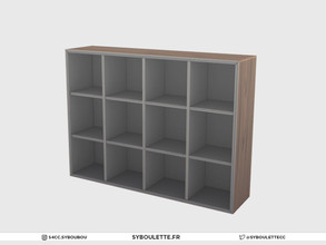 Sims 4 — Highschool Classroom - Cube shelves by Syboubou — Cube shelves for student to put their bags and books ! Many