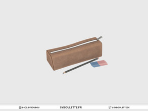 Sims 4 — Highschool Classroom - Pencil case by Syboubou — Pencil case to clutter the student desk.