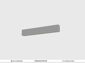 Sims 4 — Highschool Classroom - Curtain rail (1 tile) by Syboubou — Curtains from this set can be placed with this rail