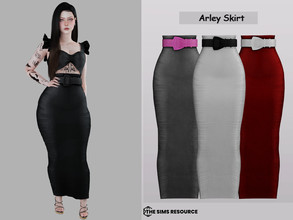 Sims 4 — Arley Skirt by couquett — Skirt for your female sims - 9 swatches - new mesh - HQ mod Compatible - Custom