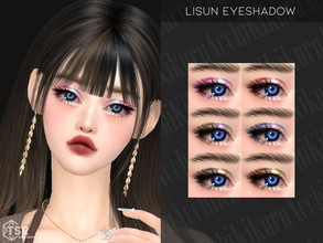 Sims 4 — Lisun Eyeshadow by Kikuruacchi — - It is suitable for Female and Male. ( Teen to Elder ) - 6 swatches - HQ