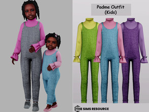 Sims 4 — Padme Outfit (Kids) by couquett — Outfit for your cute kids sims - 16 swatches - new mesh - HQ mod Compatible -