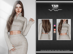Sims 4 — MOCHA SET-294 (KNIT TOP) BD850 by busra-tr — 10 colors Adult-Elder-Teen-Young Adult For Female Custom thumbnail