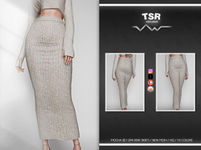 Sims 4 — MOCHA SET-294 (KNIT SKIRT) BD851 by busra-tr — 10 colors Adult-Elder-Teen-Young Adult For Female Custom