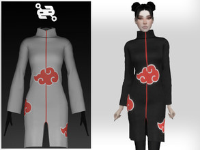 Sims 4 — Red Cloud Robe by BeatBBQ — - 4 Colors - All Texture Maps - New Mesh (All LODs) - Custom Thumbnail - HQ