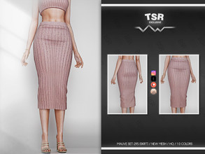 Sims 4 — MAUVE SET-295 (SKIRT) BD853 by busra-tr — 10 colors Adult-Elder-Teen-Young Adult For Female Custom thumbnail