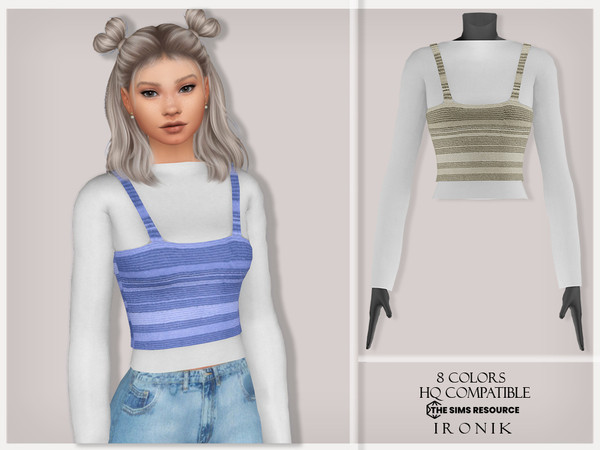 Sims 4 — Costume No.45 by _ironik_ — _ironik_ Costume No.45 -8 Colors -HQ Compatible -New Mesh (All LODs) -All Texture