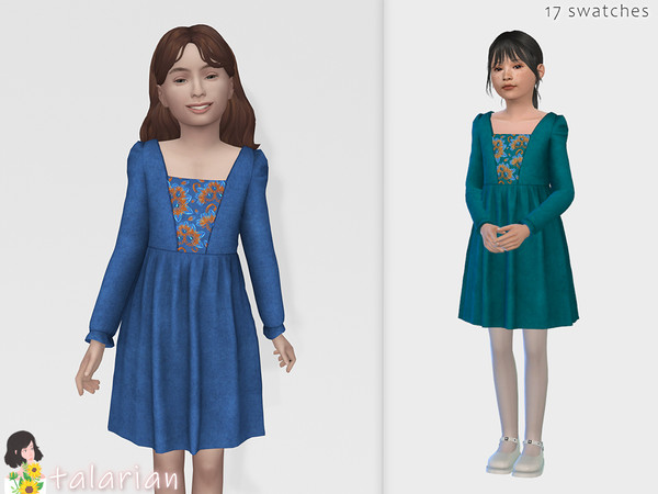 Sims 4 — Genevieve velvet dress by talarian — Velvet dress with long sleeves