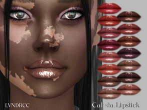 Sims 4 — Calista Lipstick by LVNDRCC — Glamorous lipstick collection, perfect for all genders! Ultra-shiny formula offers