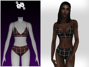 Sims 4 — Bikini No.5 by BeatBBQ — - 8 Colors - All Texture Maps - New Mesh (All LODs) - Custom Thumbnail - HQ Compatible