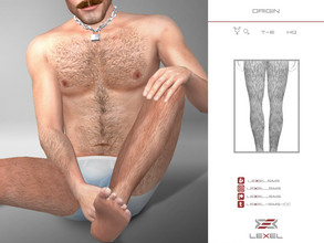 Sims 4 — Origin (Legs) by LEXEL_s — 13 swatches Male & t-male sims T-E HQ textures Body hair category 