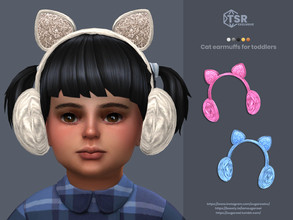 Sims 4 — Cat earmuffs for toddlers by sugar_owl — Cute plush cat ear warmers for male and female sims. 10 swatches.
