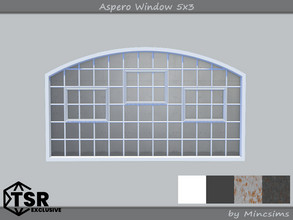 Sims 4 — Aspero Window 5x3 by Mincsims — 5 tiles, short wall 4 swatches