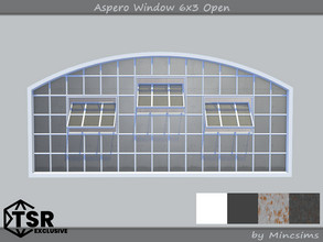 Sims 4 — Aspero Window 6x3 Open by Mincsims — 6 tiles, short wall 4 swatches