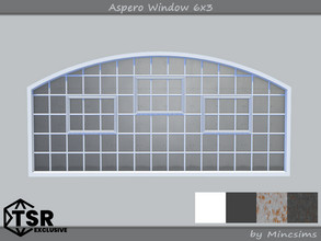 Sims 4 — Aspero Window 6x3 by Mincsims — 6 tiles, short wall 4 swatches