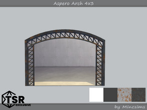 Sims 4 — Aspero Arch 4x3 by Mincsims — 4 tiles, short wall 4 swatches