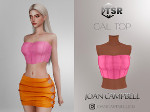 Sims 4 — Gal Top by Joan_Campbell_Beauty_ — 10 swatches Custom thumbnail Original mesh Hq compatible