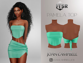 Sims 4 — Pamela Top by Joan_Campbell_Beauty_ — 11 swatches Custom thumbnail Original mesh Hq compatible