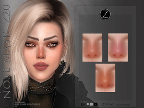 Sims 4 — NOSE MASK Z20 by ZENX — -Base Game -All Age -For Female -7 colors -Works with all of skins -Compatible with HQ