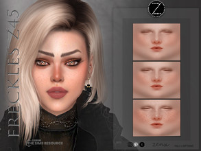 Sims 4 — FRECKLES Z45 by ZENX — -Base Game -All Age -For Female -3 colors -Works with all of skins -Compatible with HQ