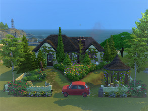 Sims 4 — The Little Flowery Corner no cc by sgK452 — Brindleton Bay 20x20 Small charming place for couples in love,